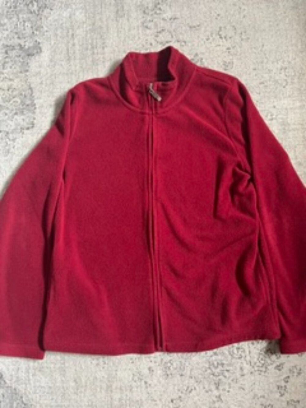 🧡3/$15 Jason Maxwell Red Fleece Full Zip Jacket PM